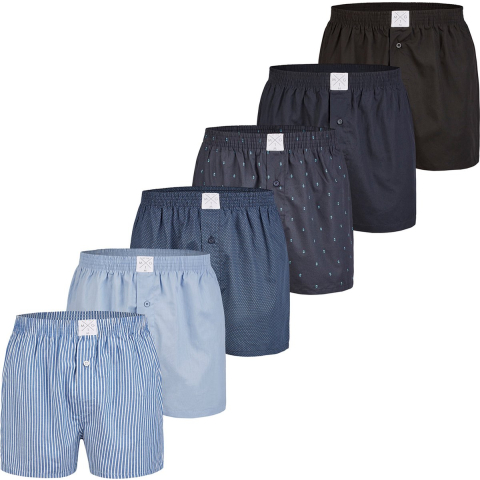 MG-1 Wijde boxershorts heren 6-pack d929 multipack