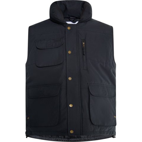 Mo Gewatteerd vest Heren zwart
