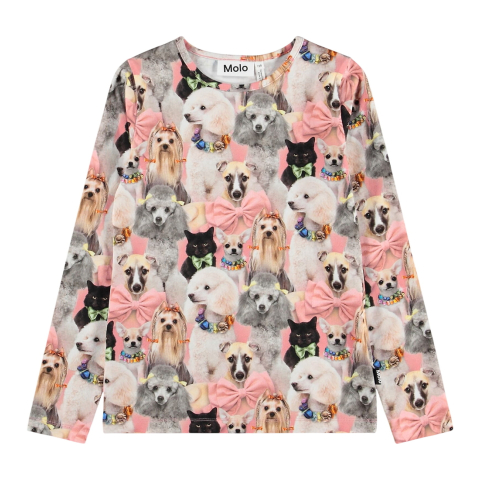 Molo Shirt - Rose - Versierd - Molo - 4 jaar (104) - Shirts