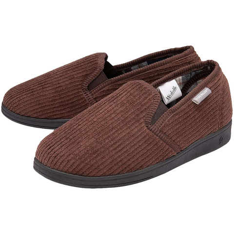 Heren Pantoffels met Tartan Voering en Geheugenfoam