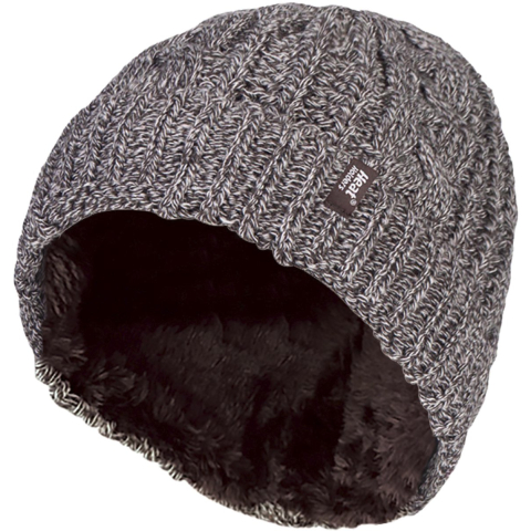Dames Kabelturnover Warme Thermische Beanie Muts