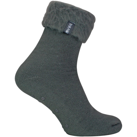 1 Pack Heren Zachte Pluche Gevoerde Slippersokken
