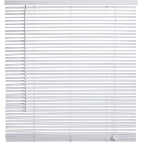 Intensions Jaloezie - Hout - Lamelbreedte 25mm - Uni Wit - 90x175cm - FSC