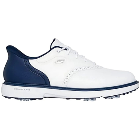 Skechers GO Golf Prestige Leren Herenschoenen Wit/Navy