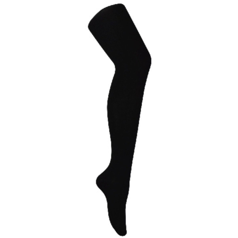 Set van 2 ondoorzichtige bamboe panty's voor dames in zwart - Zwart