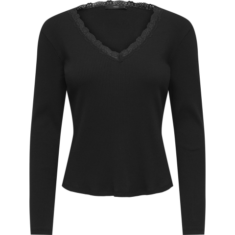 Only onlsara sharai l/s v-neck top jrs 15380864 -
