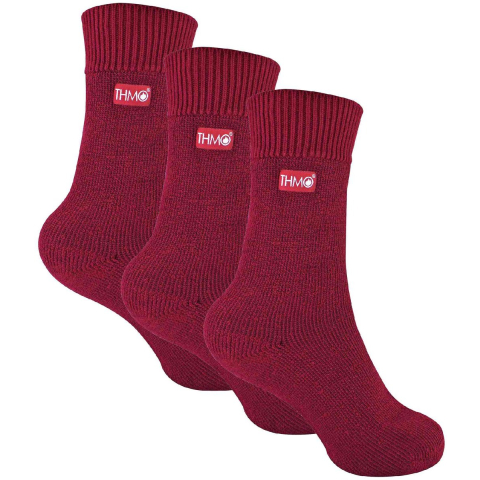 THMO - 3 paar thermo kindersokken - Fuchsia
