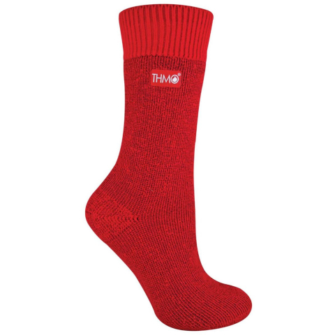 THMO - Dames Fleece Gevoerde Winter Thermische Sokken - Rood
