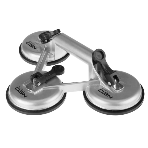NEO 56-803 - Drievoudige Glasklem - Aluminium - 150 kg - 120 mm