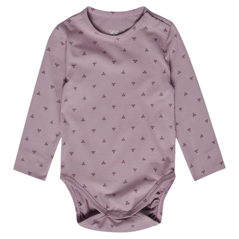 Hummel Romper l/s - hmlMini - Sea Joint m. Print - Hummel - 62 - Rompers Lange Mouw