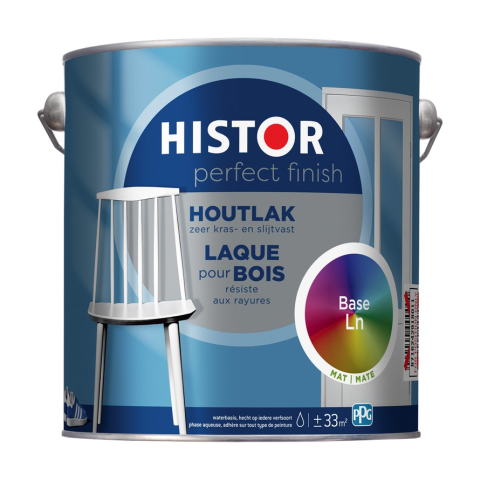 Histor Perfect Finish Houtlak Mat RAL 9016 | Verkeerswit 2.5L