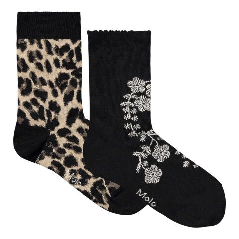 Molo Sokken - 2-pack - Nomi - Flower Leo - Molo - 39/42 - Sokken