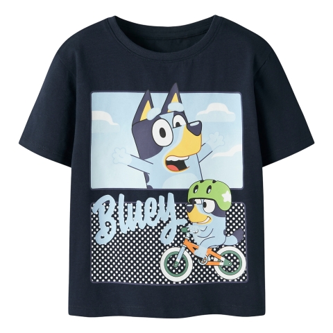 Name It T-Shirt - NmmMalih - Bluey - Navy Blazer - Name It - 1½ jaar (86) - T-Shirts