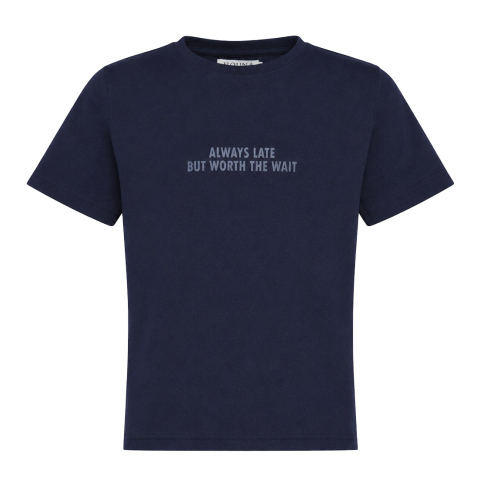 Hound T-Shirt - HdAsta - Navy m. Print - Hound - 8 jaar (128) - T-Shirts