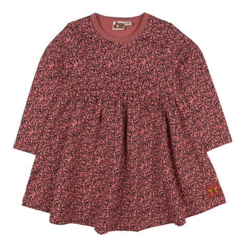 DIEREN Jurk - Chicklet - Roze m. Leopard - DYR - 5 jaar (110) - Jurken