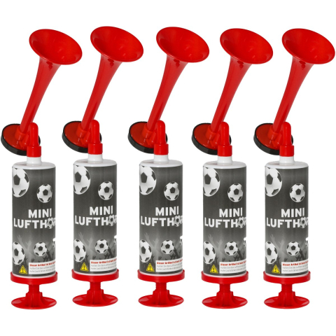 Luchthoorn - 10x - EK/WK - op luchtdruk - 13 cm - supporter - voetbal -