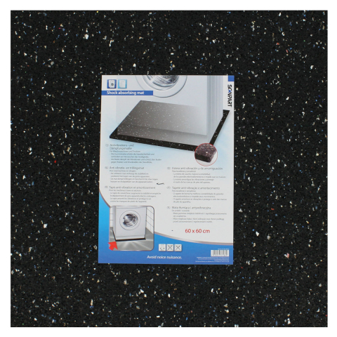 Scanpart anti-trillingsmat voor wasmachine - Trillingsdemper - Onderzetter - Extra dik - 60 x 60 x 0.8 cm