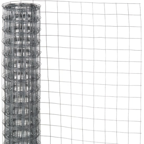 Nature - Verzinkt staal gaas - 1 x 2,5m - Grijs - 13 x 13mm mazen