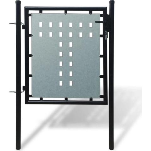 vidaXL-Poort-enkel-100x125-cm-zwart