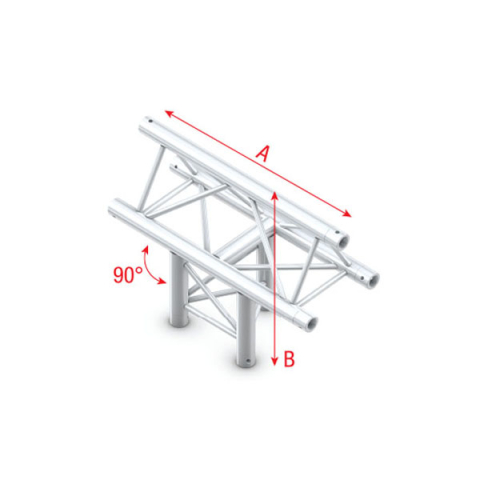 MILOS Milos Pro-30 Triangle F Truss - T-Cross vertical 3-way, apex up - 71 cm