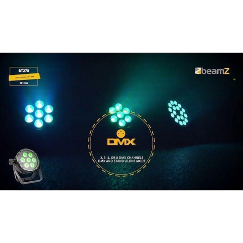 Beamz BT270 LED 4 in 1 Rgbw Flat Par