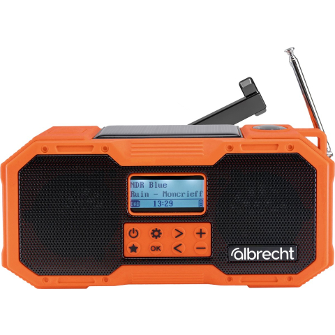 Albrecht DA 911 Noodradio DAB radio Oranje