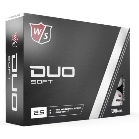 Wilson Staff DUO Soft Golfballen 2023 - Wit - 12 Stuks