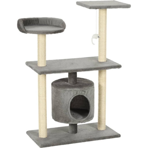 vidaXL-Kattenkrabpaal-met-sisal-krabpalen-95-cm-grijs