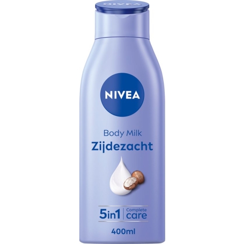 NIVEA Zijdezachte Bodymilk - 48 uur Hydratatie - Met Verzorgend Serum en Sheaboter - 400 ml