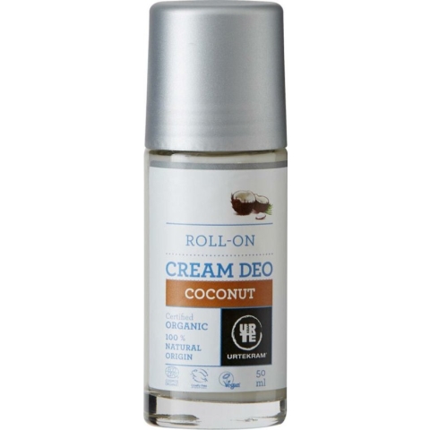 Urtekram Roll On Cream Deodorant - Kokosnoot - 50ml