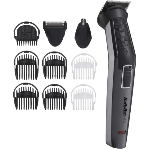BaByliss 10-in-1 Carbon Titanium Multitrimmer MT727E - Cordless gebruik - Afspoelbare koppen