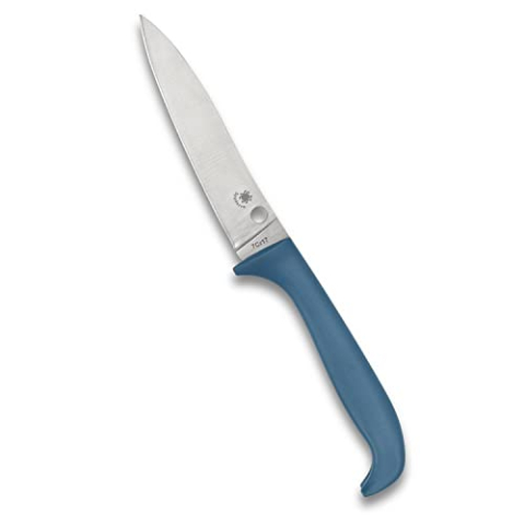 Spyderco Counter Puppy Blue Plain, Zwart