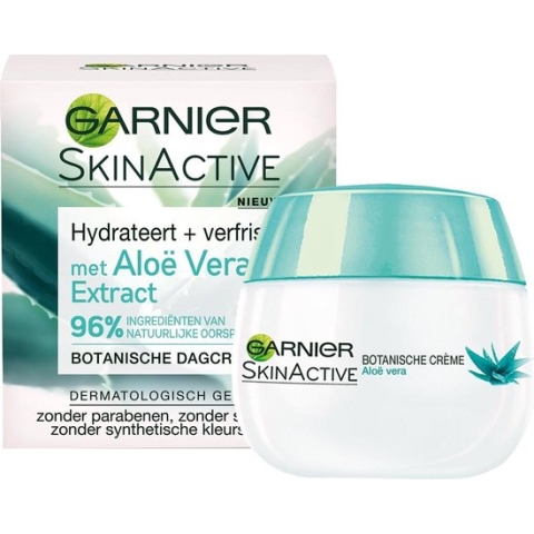 Garnier SkinActive Botanische Dagcrème met Aloë Vera Extract - Hydraterende Dagcrème voor ieder huidtype - 50 ml