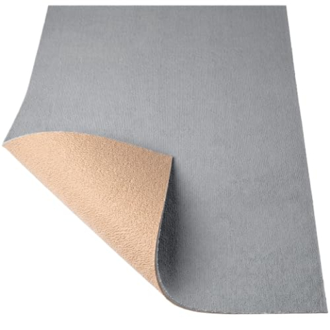 ANRO Badmat Douchemat Antislip Microvezel Badkamer Grijs 90 x 300 cm Sneldrogend Wasbaar Zacht per Meter
