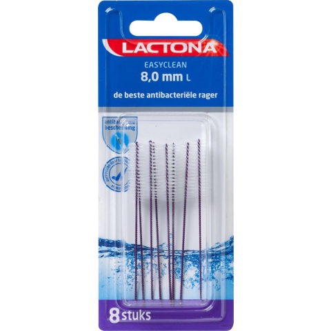 Lactona Ragers Easyclean 8,0 mm L - Tandenrager - 8 stuks
