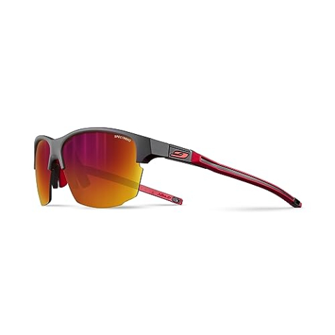 Julbo Split zonnebril, uniseks, voor volwassenen, Zwart/Rood, one size