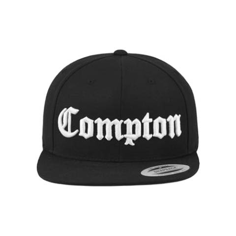 Mister Tee Unisex Compton Snapback, zwart, One size