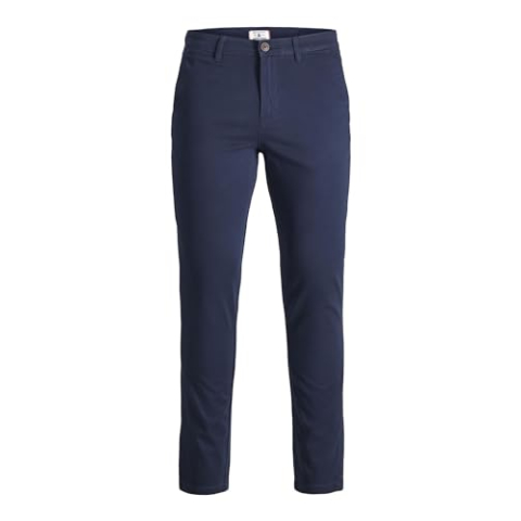 JACK & JONES Boy Chino broek Junior, navy blazer, 152