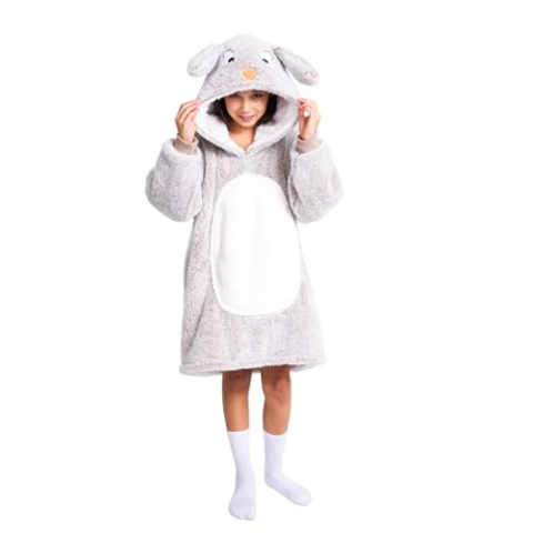 Noxxiez Hoodie Deken - Konijn - 160 CM