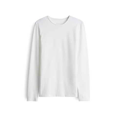 OPUS Damesshirt met lange mouwen | Smila Slim Longsleeve van jersey, wit, 44