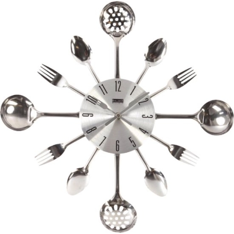 Balance Wandklok - Bestek Wandklok - Aluminium - Analoog - 40CM