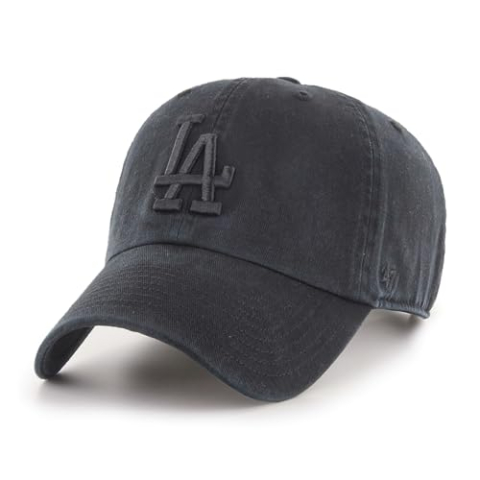 '47 Los Angeles Dodgers MLB Ton-Sur-Ton Clean Up Zwart Verstelbare Pet '47