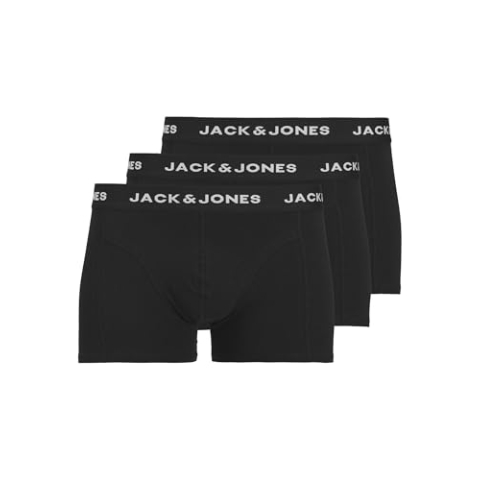 JACK & JONES Heren Shorts Plus 3-pack Shorts, zwart - wit, XL