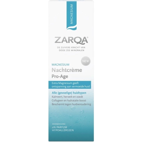 ZARQA Nachtcrème Magnesium Pro Age (kalmeert, herstelt en voedt intensief) - 50ml