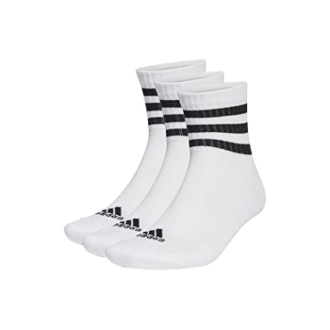 adidas Unisex 3 strepen enkelsokken, wit, 37/39 EU