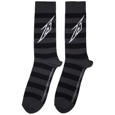 Metallica Lightning M Band Logo Ankle Sokken One Size