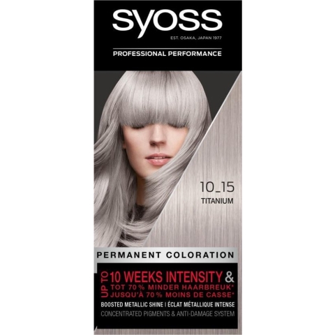 SYOSS Color baseline 10-15 Titanium haarverf - 1 stuk