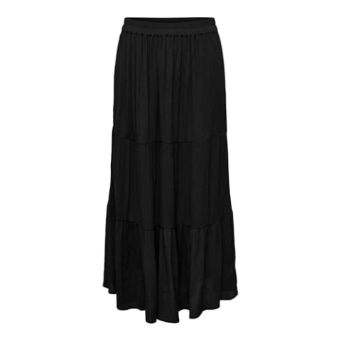 ONLY Onlmikka Life Long Rok WVN Noos, zwart, M