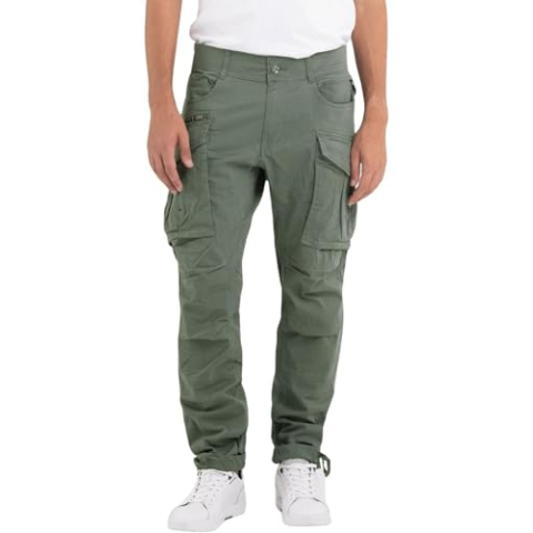 Replay Heren Joe Broek, 703 Aviator Green, 3630