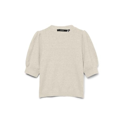 VERO MODA Dames Vmdoffy 2/4 O-Neck Pullover Ga Noos, berken/details: melange, XL